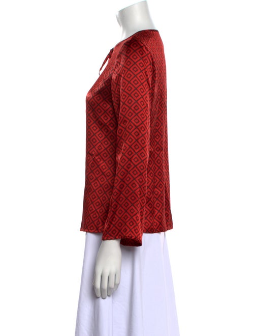 Tory Burch Silk Printed Blouse