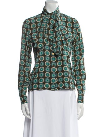 Tory Burch Silk Printed Blouse
