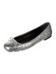 Tory Burch Leather Bow Accents Ballet Flats