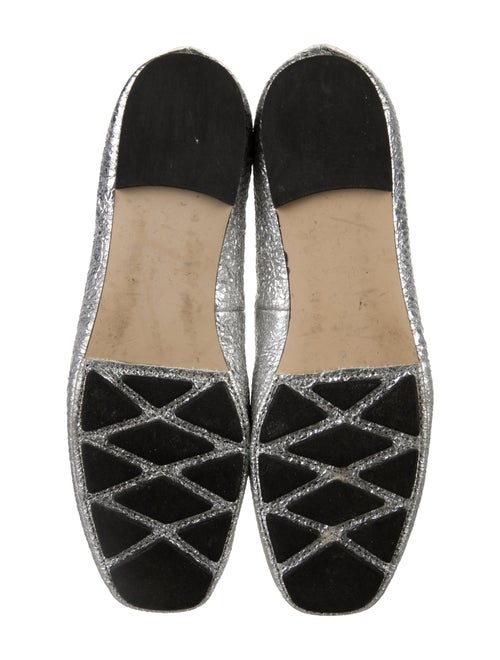 Tory Burch Leather Bow Accents Ballet Flats
