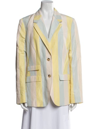 Tory Burch Silk Striped Blazer