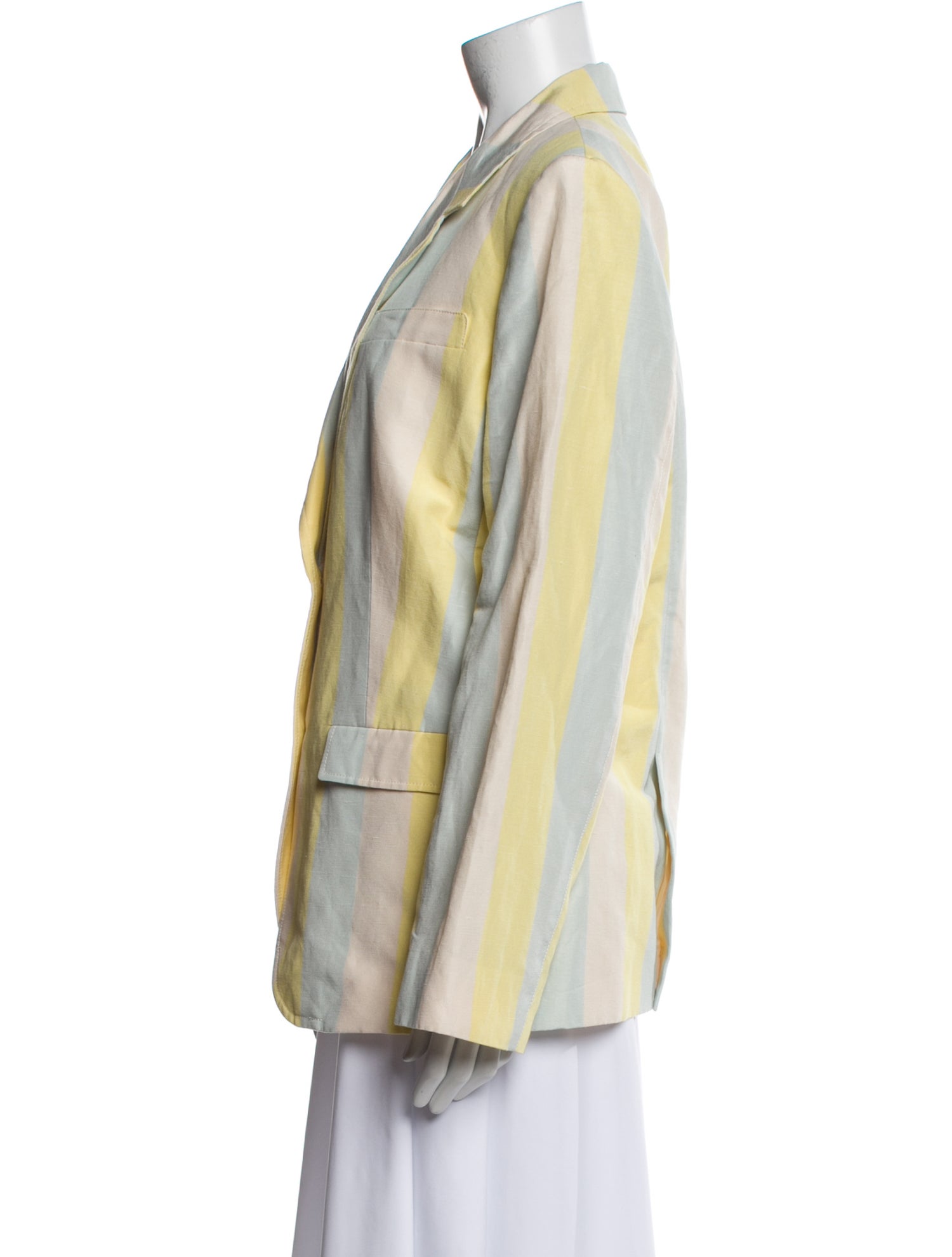 Tory Burch Silk Striped Blazer