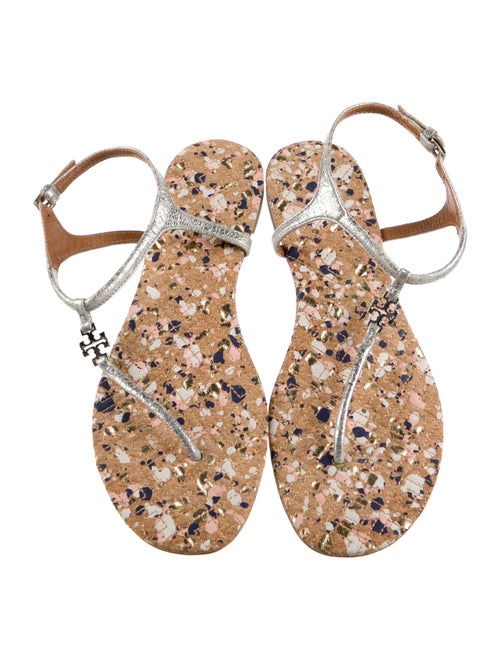Tory Burch Leather T-Strap Sandals