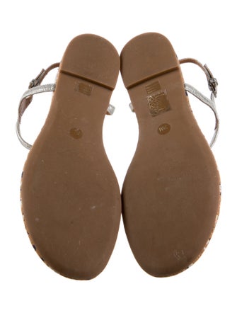Tory Burch Leather T-Strap Sandals