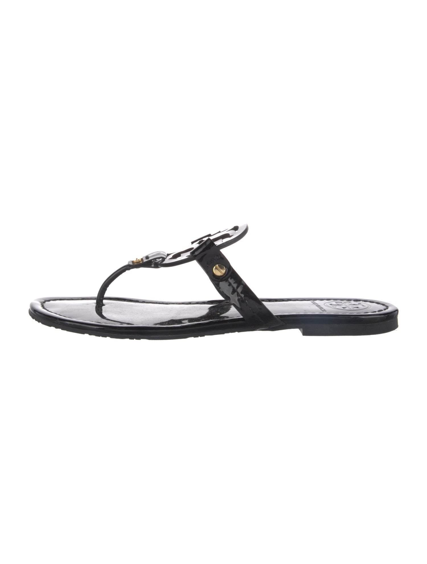 Tory Burch Patent Leather Flip Flops