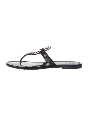 Tory Burch Patent Leather Flip Flops