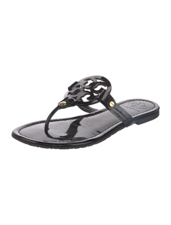 Tory Burch Patent Leather Flip Flops
