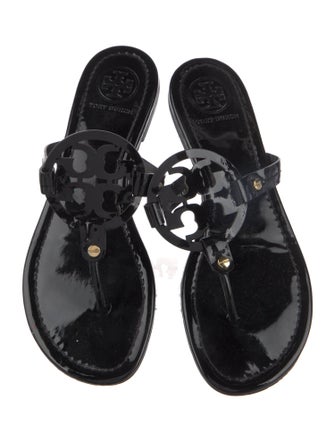Tory Burch Patent Leather Flip Flops