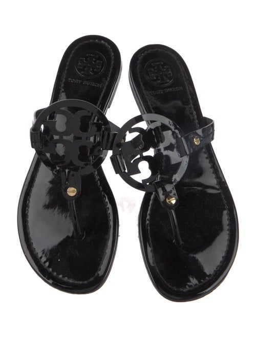 Tory Burch Patent Leather Flip Flops