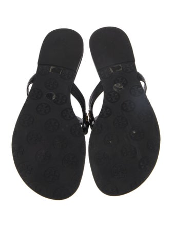 Tory Burch Patent Leather Flip Flops