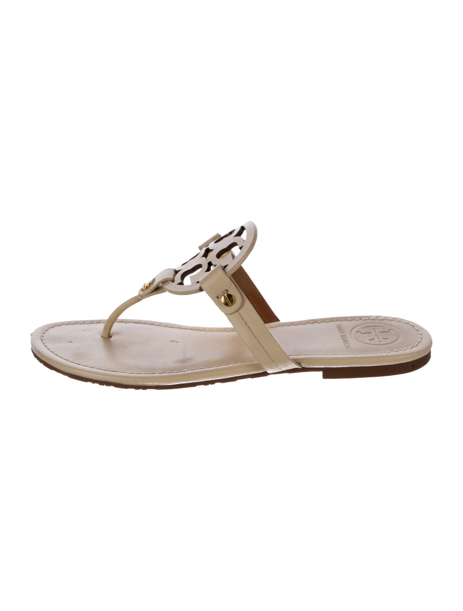 Tory Burch Leather Slides