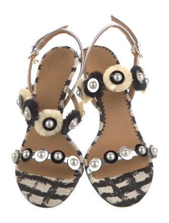 Tory Burch Printed Slingback Pumps