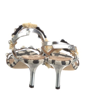 Tory Burch Printed Slingback Pumps