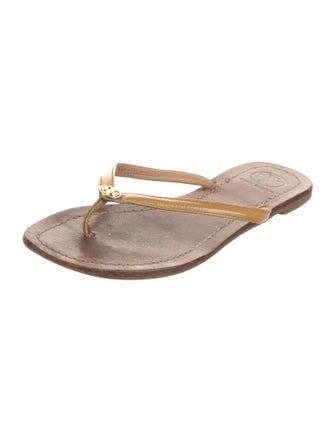 Tory Burch Leather Flip Flops