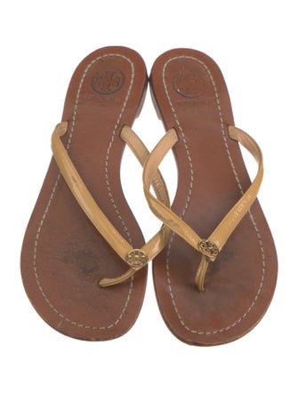 Tory Burch Leather Flip Flops