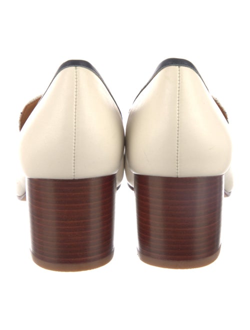 Tory Burch Leather Chain-Link Accents Pumps