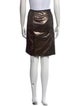 Tory Burch Grosgrain Trim Knee-Length Skirt