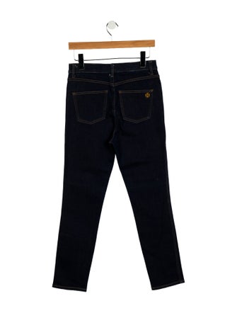 Tory Burch High-Rise Straight Leg Jeans