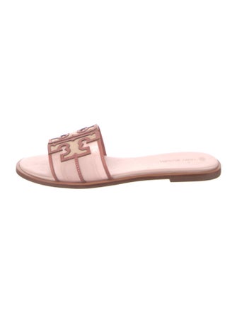 Tory Burch Mesh Printed Slides