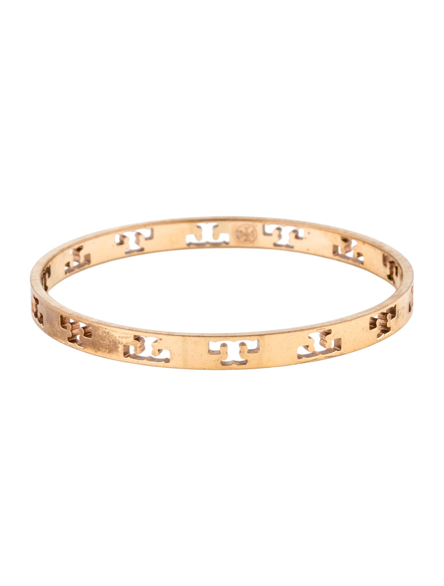 Tory Burch Pierced T Bangle Bracelet