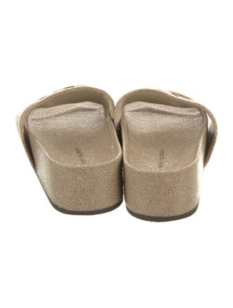 Tory Burch Leather Studded Accents Slides