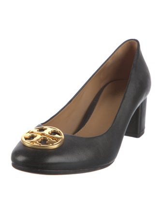 Tory Burch Leather Floral Print Pumps