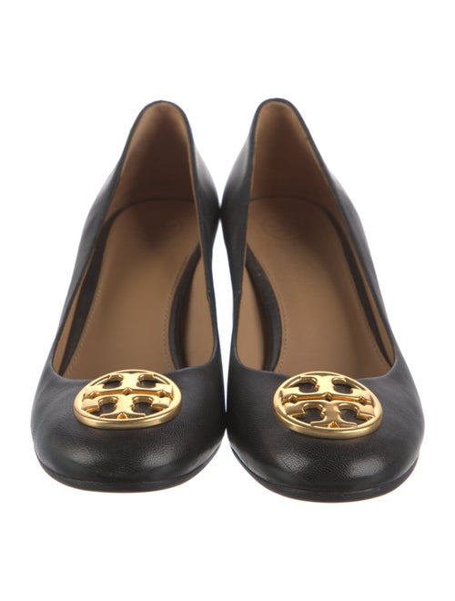 Tory Burch Leather Floral Print Pumps