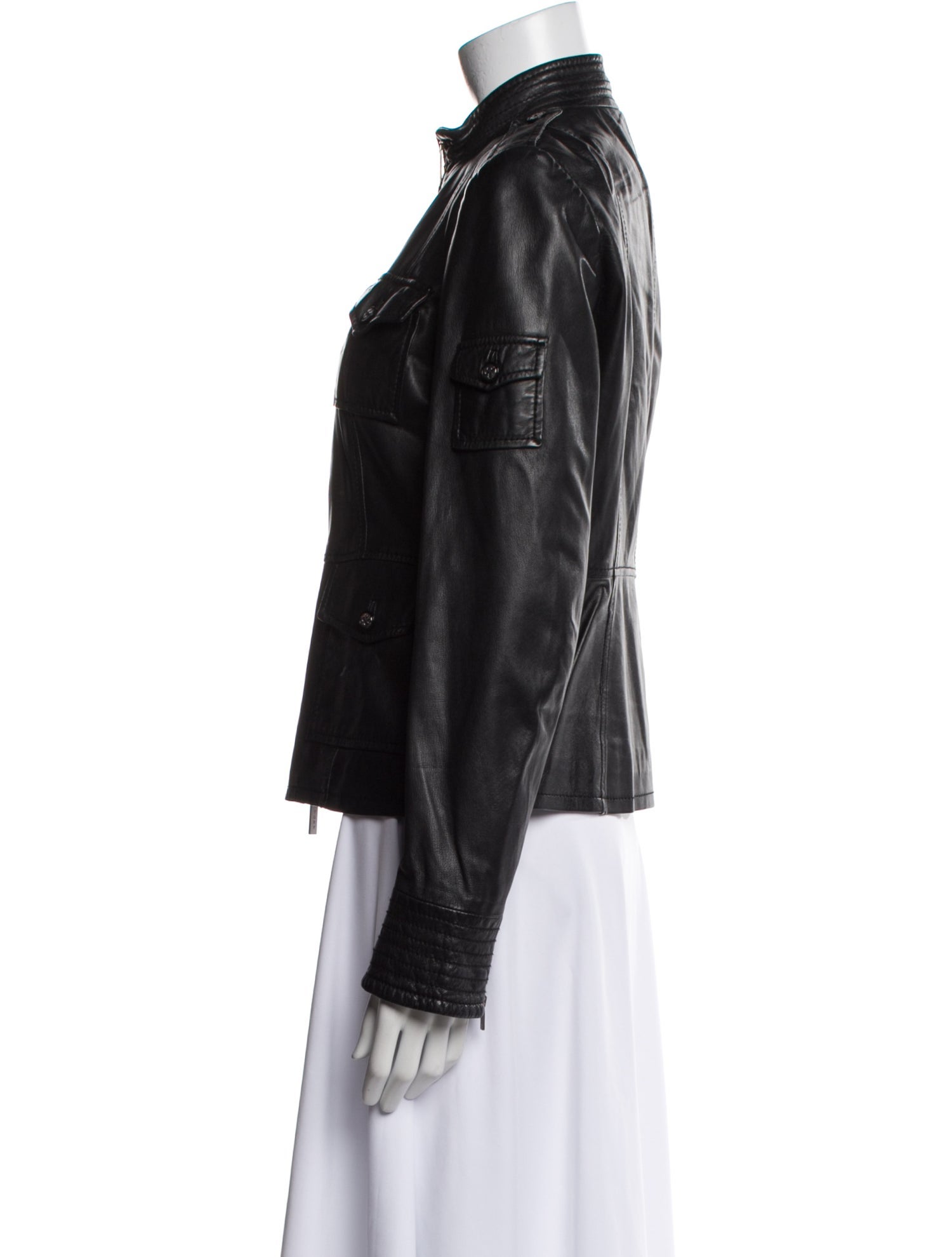 Tory Burch Leather Biker Jacket