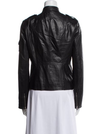 Tory Burch Leather Biker Jacket