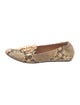 Tory Burch Embossed Leather Animal Print Loafers