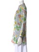 Tory Burch Floral Print V-Neck Tunic