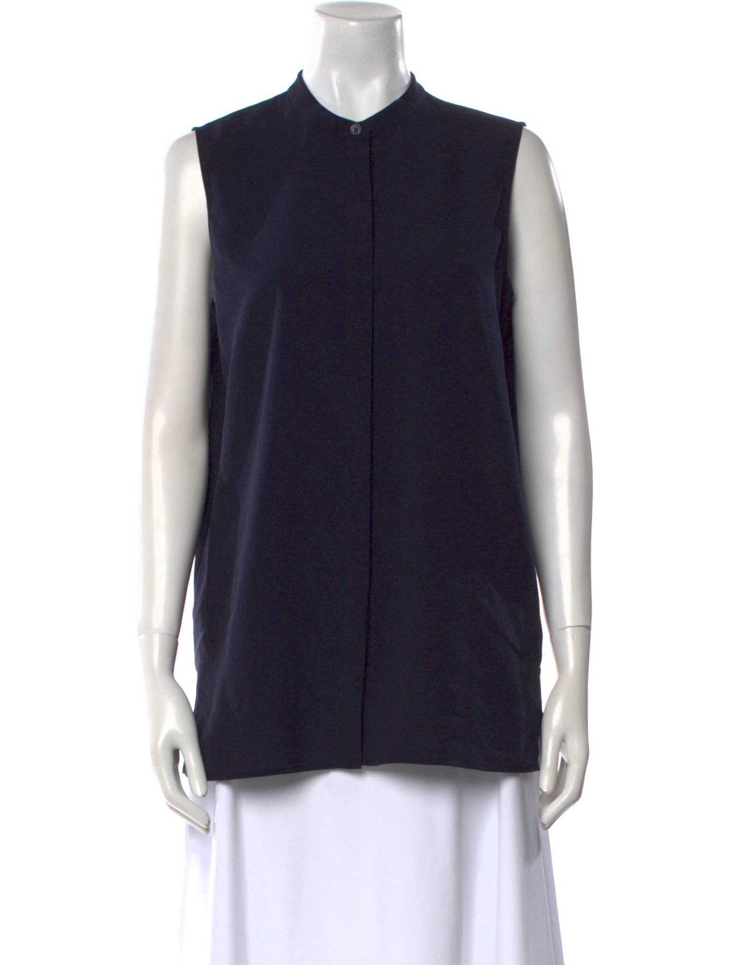 Tory Burch Crew Neck Sleeveless Blouse