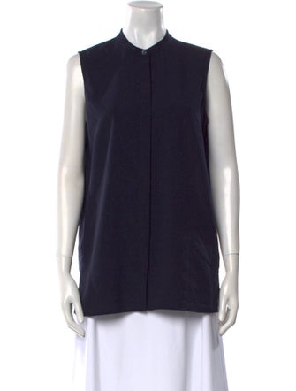 Tory Burch Crew Neck Sleeveless Blouse