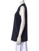 Tory Burch Crew Neck Sleeveless Blouse