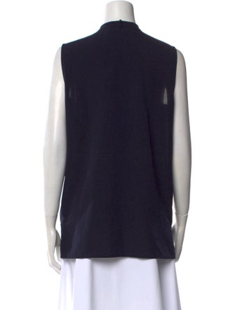 Tory Burch Crew Neck Sleeveless Blouse