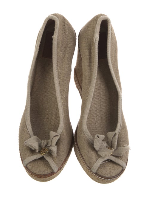 Tory Burch Canvas Bow Accents Pumps