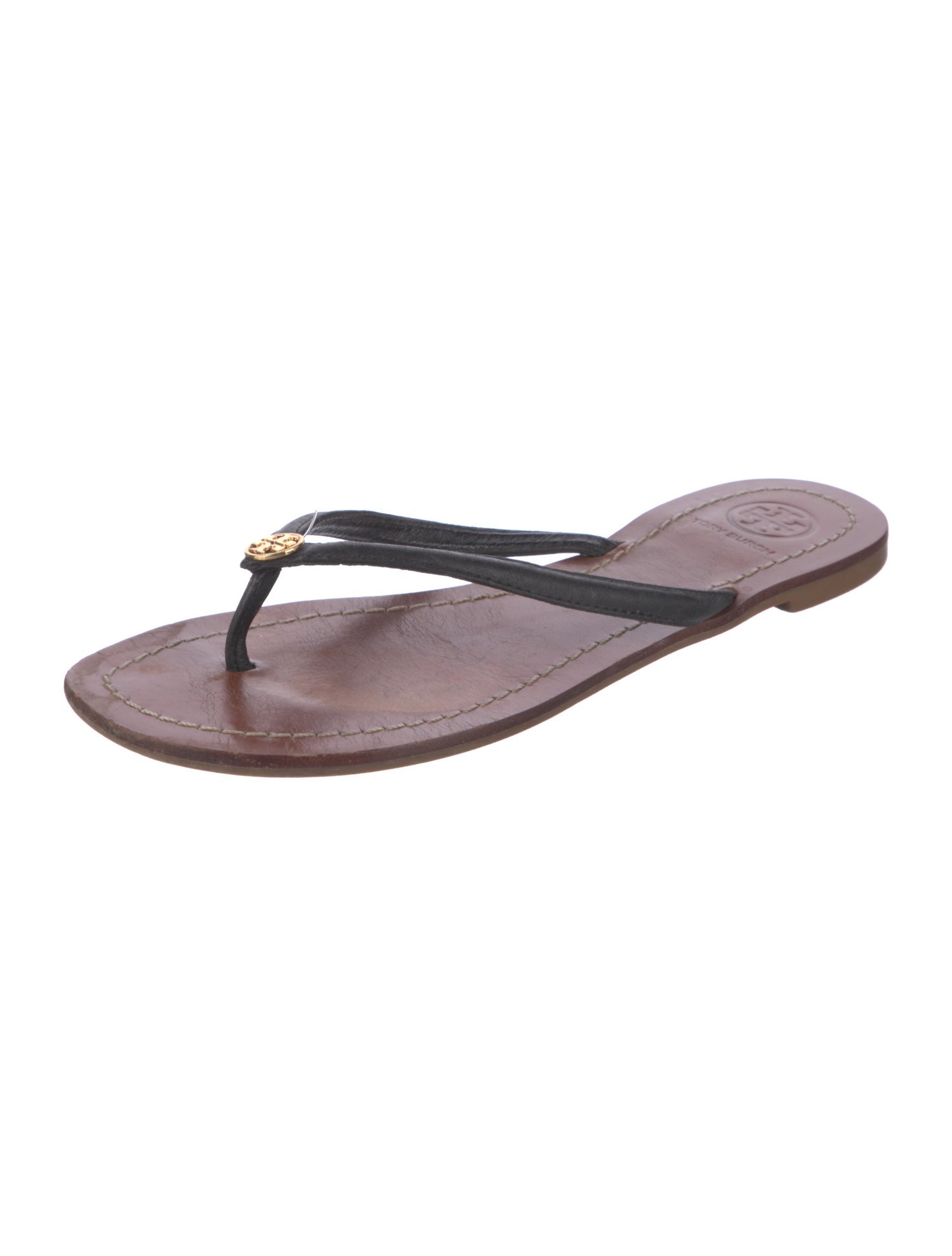 Tory Burch Leather Flip Flops