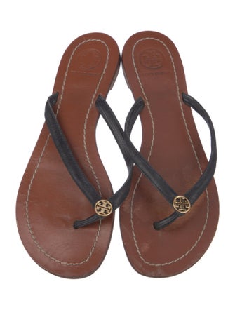 Tory Burch Leather Flip Flops