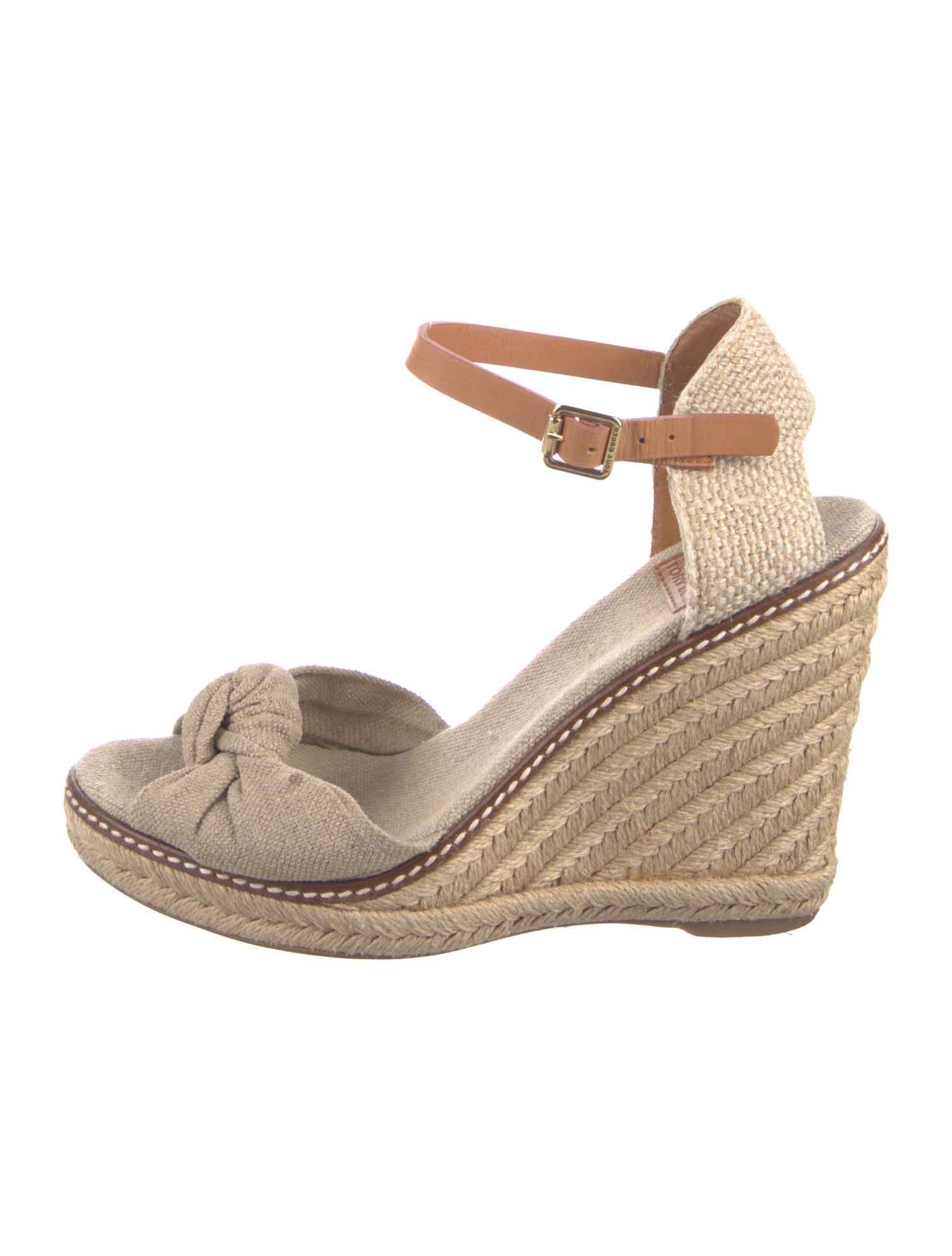 Tory Burch Canvas Colorblock Pattern Espadrilles