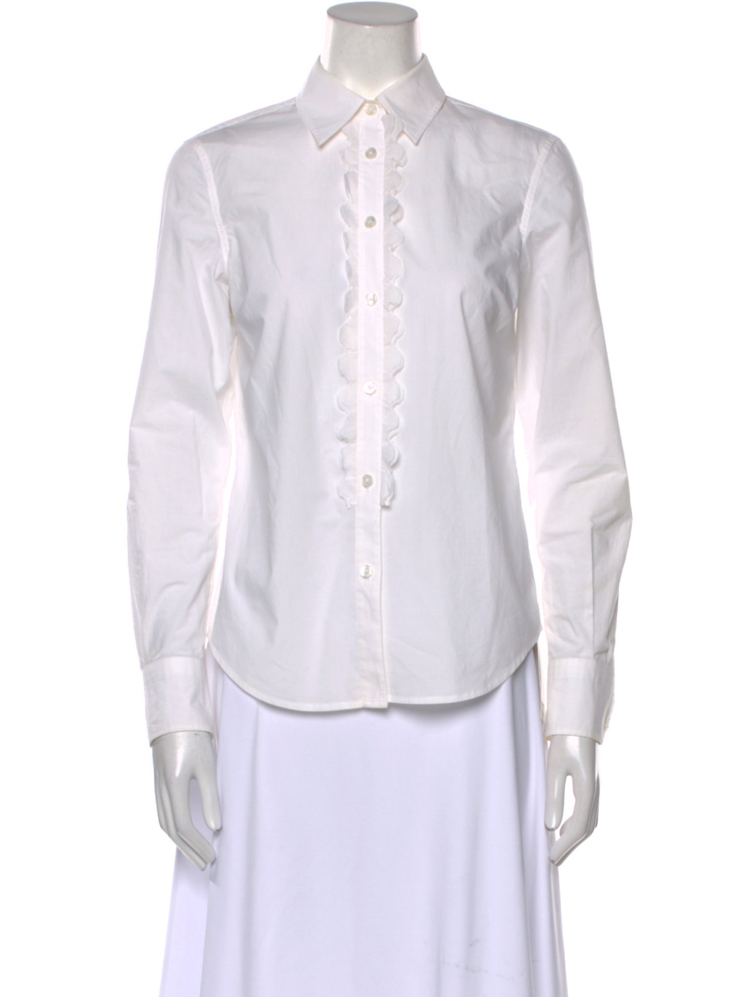 Tory Burch Long Sleeve Button-Up Top