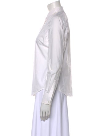 Tory Burch Long Sleeve Button-Up Top