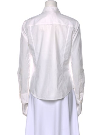 Tory Burch Long Sleeve Button-Up Top