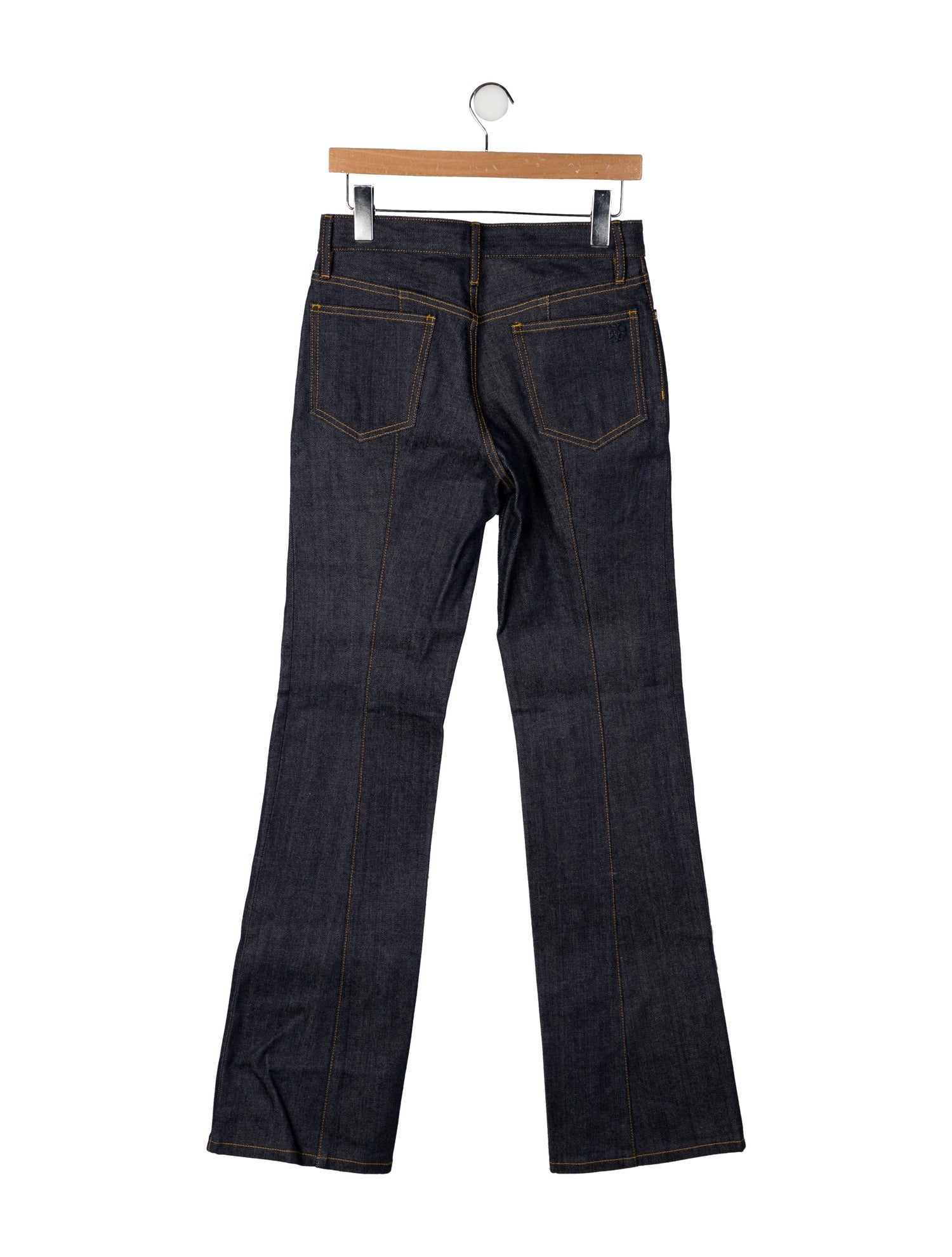 Tory Burch Mid-Rise Wide Leg Jeans