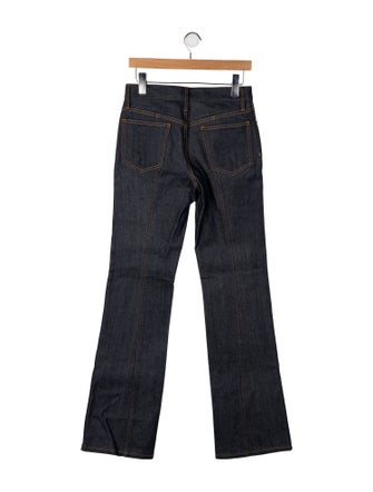 Tory Burch Mid-Rise Wide Leg Jeans