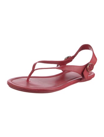 Tory Burch Leather T-Strap Sandals