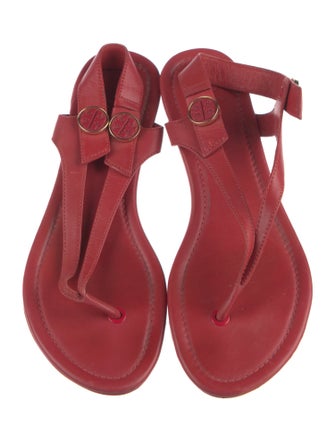 Tory Burch Leather T-Strap Sandals