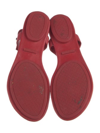 Tory Burch Leather T-Strap Sandals