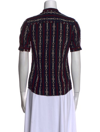 Tory Burch Silk Printed Blouse