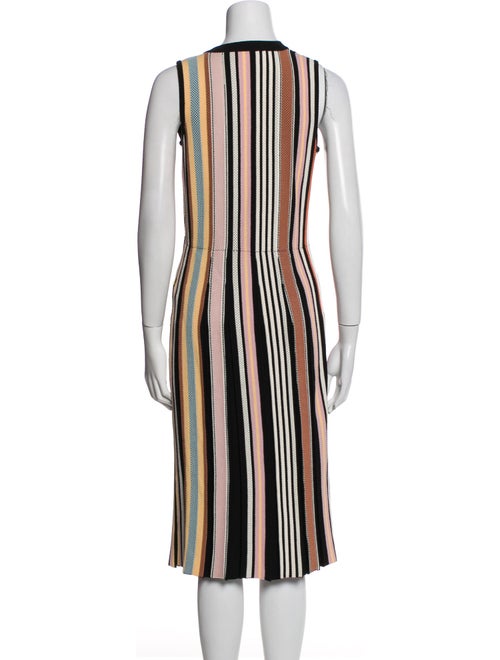 Tory Burch Striped Midi Length Dress
