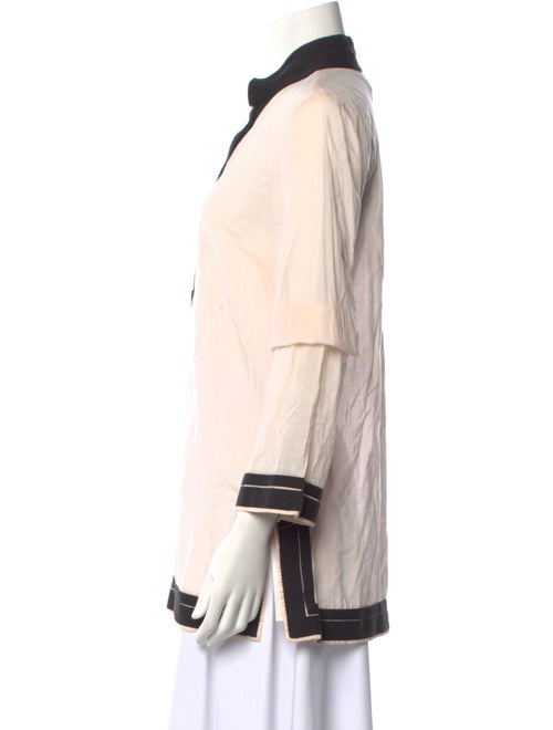 Tory Burch V-Neck Three-Quarter Sleeve Tunic